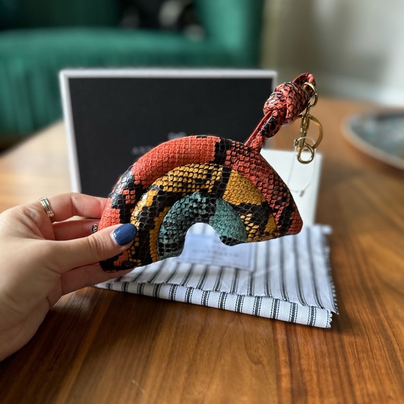 Anya hindmarch Love Rainbow Snakeskin Puffy Chubby Charm keychain - Picture 4 of 4